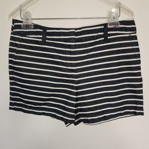 Loft shorts navy striped twill 3.5" inseam